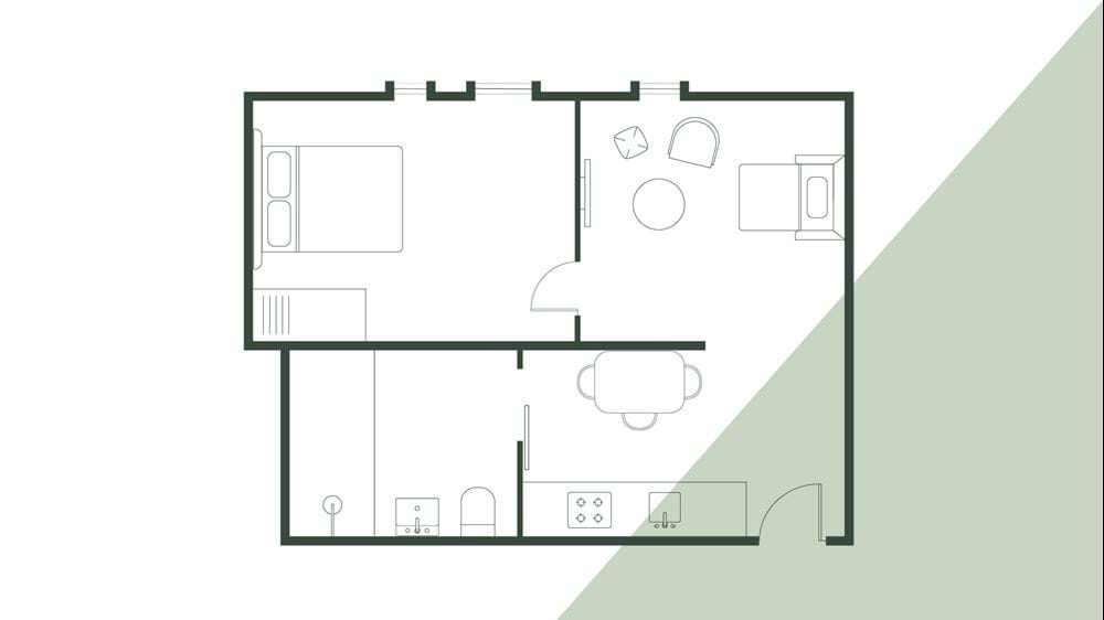 <p>One Bedroom Apartment with Sofa Bed</p>